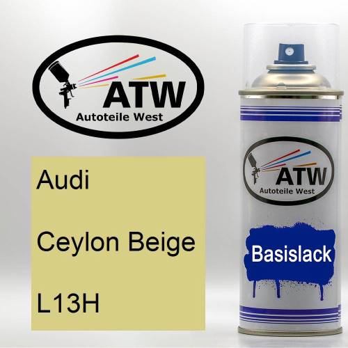 Audi, Ceylon Beige, L13H: 400ml Sprühdose, von ATW Autoteile West.